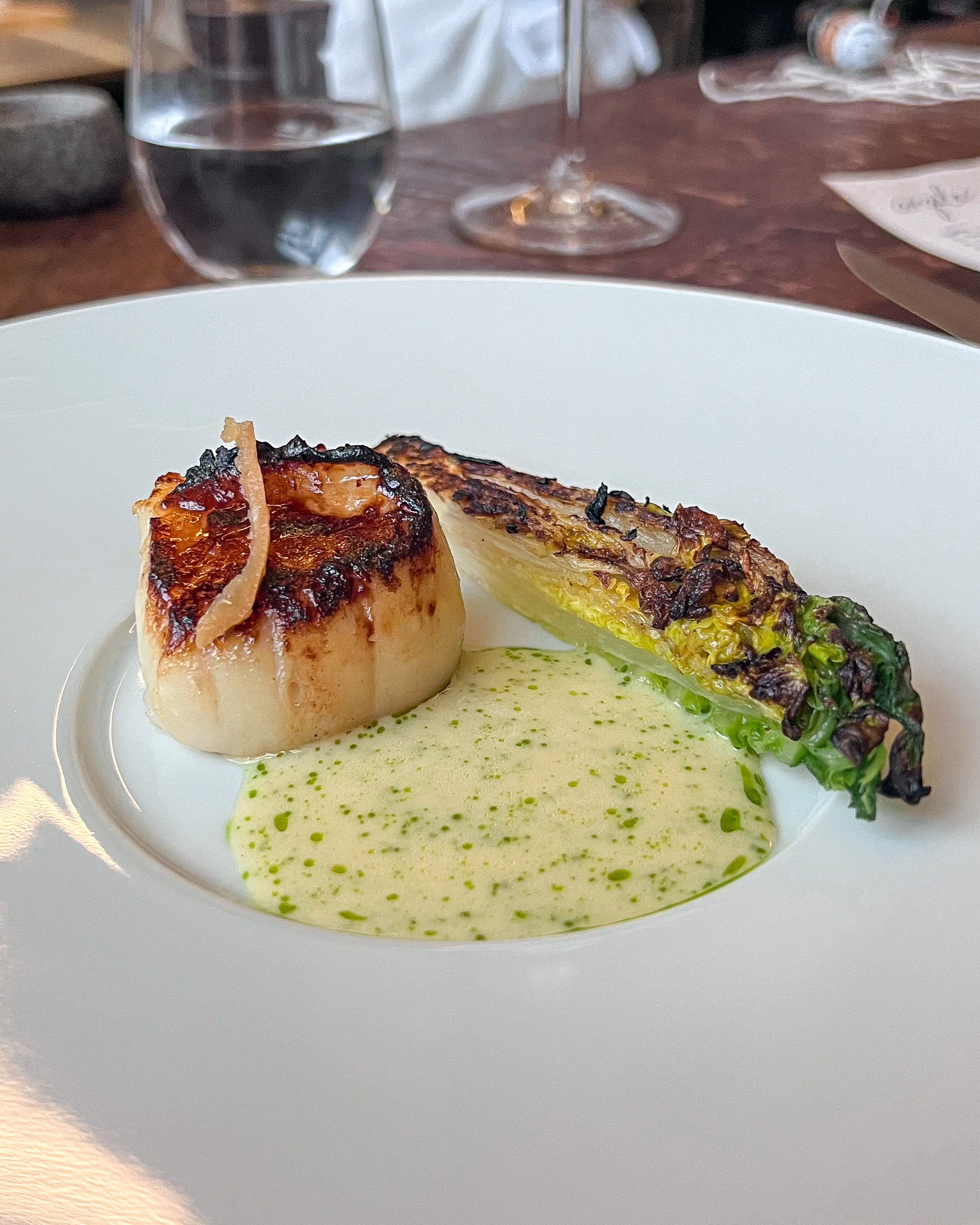 Scallop dish from the Avery x Argile collab