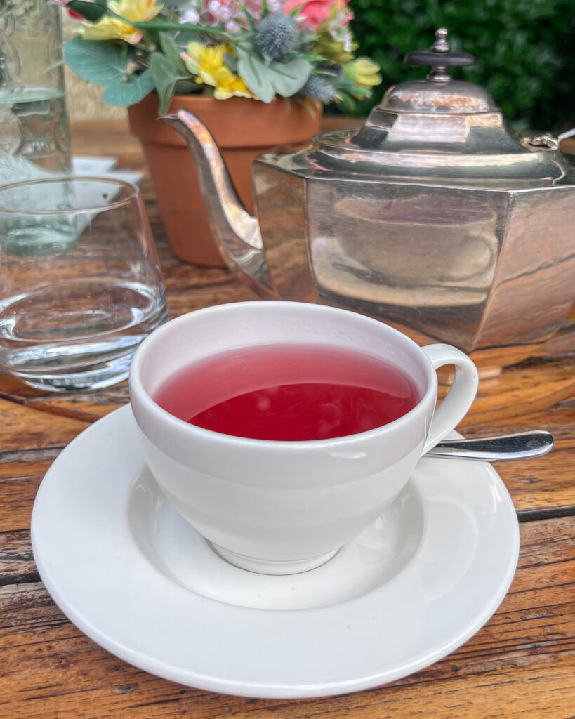 Pink tea from The Roseate