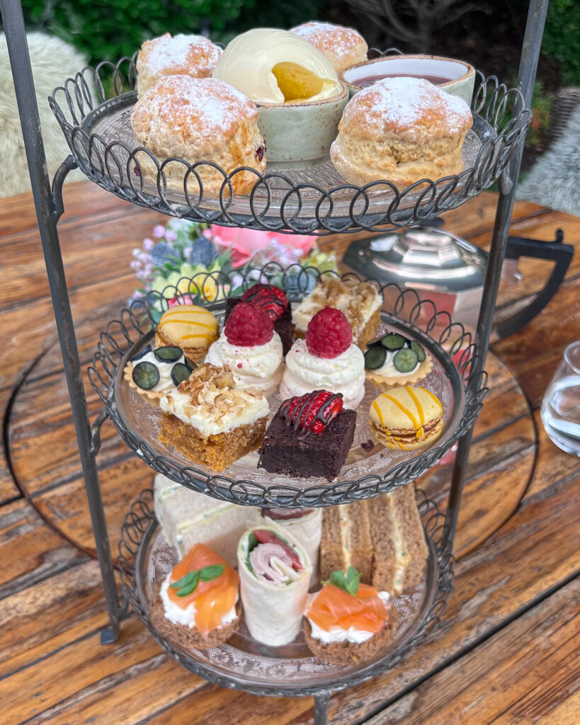 Afternoon tea display from The Roseate