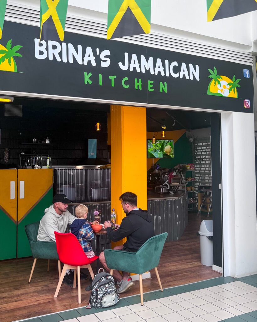 Front side and seating area at Brina's Jamaican Kitchen