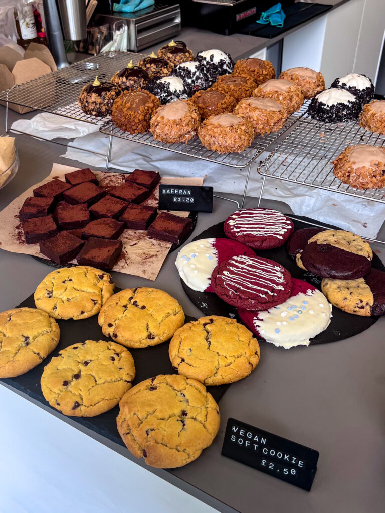 Selection of cookies and baked goods at Krema Bakehouse