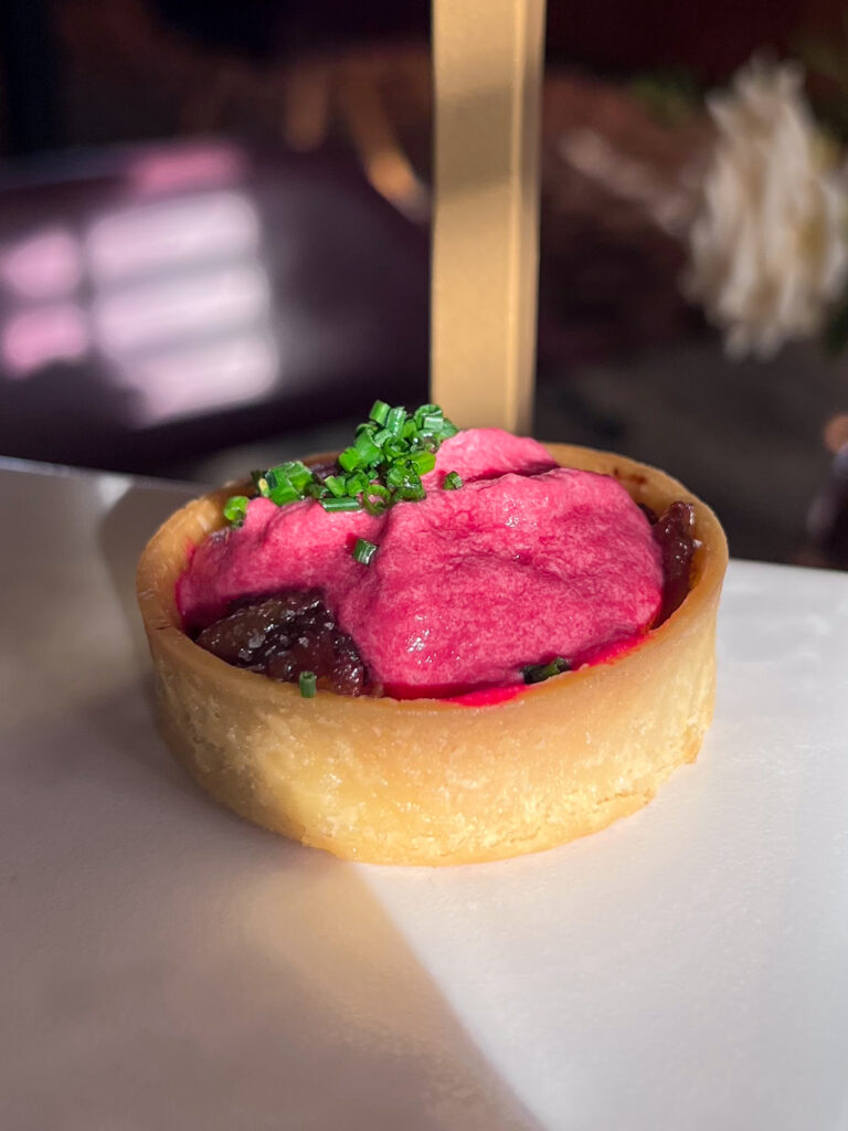 Beetroot tart from Fingal