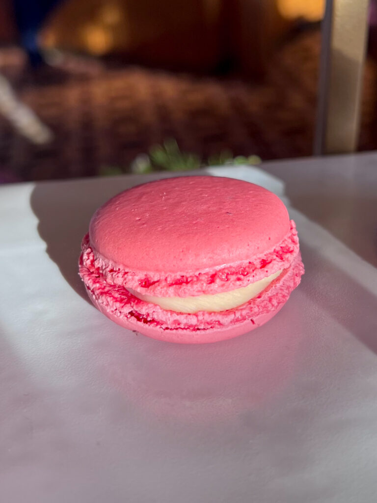 Pink macaroon from Fingal