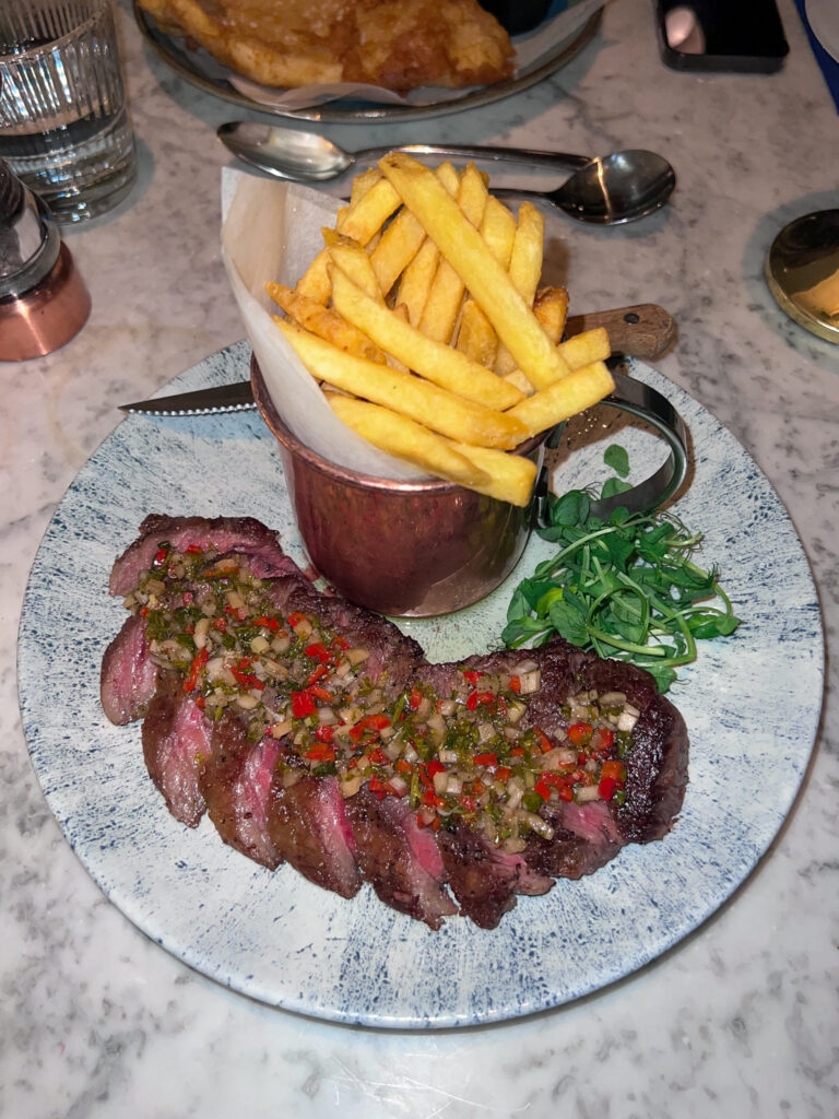 Steak and chips from Le Monde