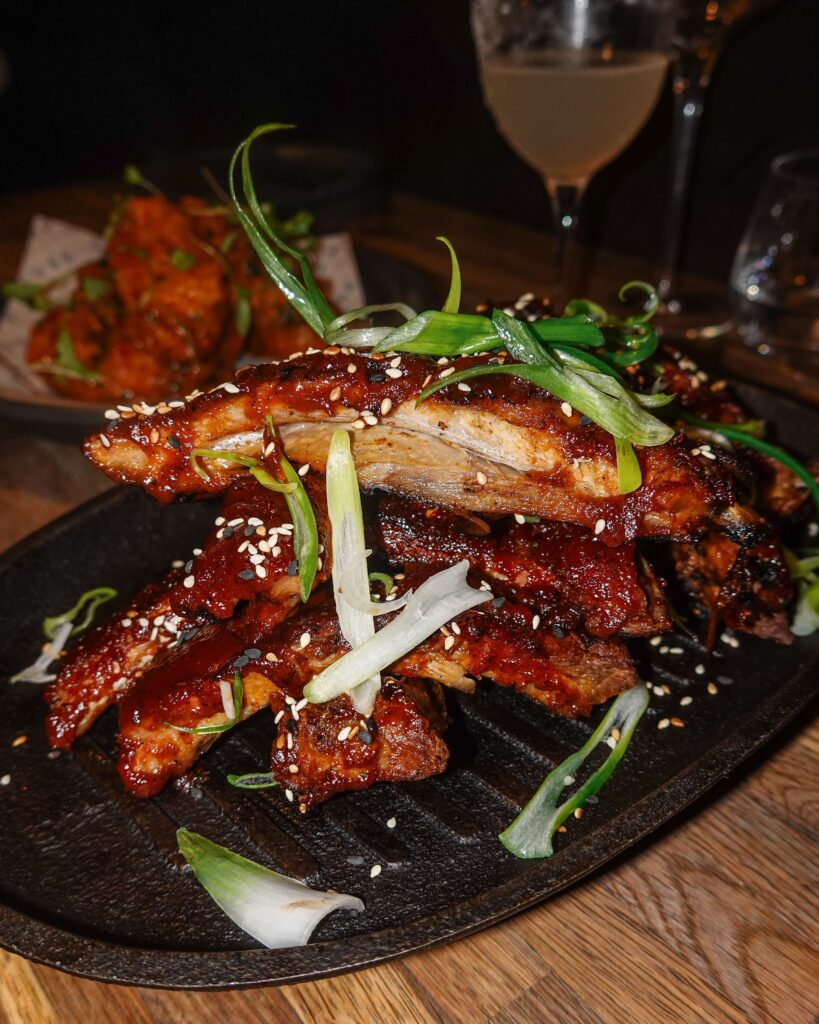 Sticky BBQ ribs from Chop House