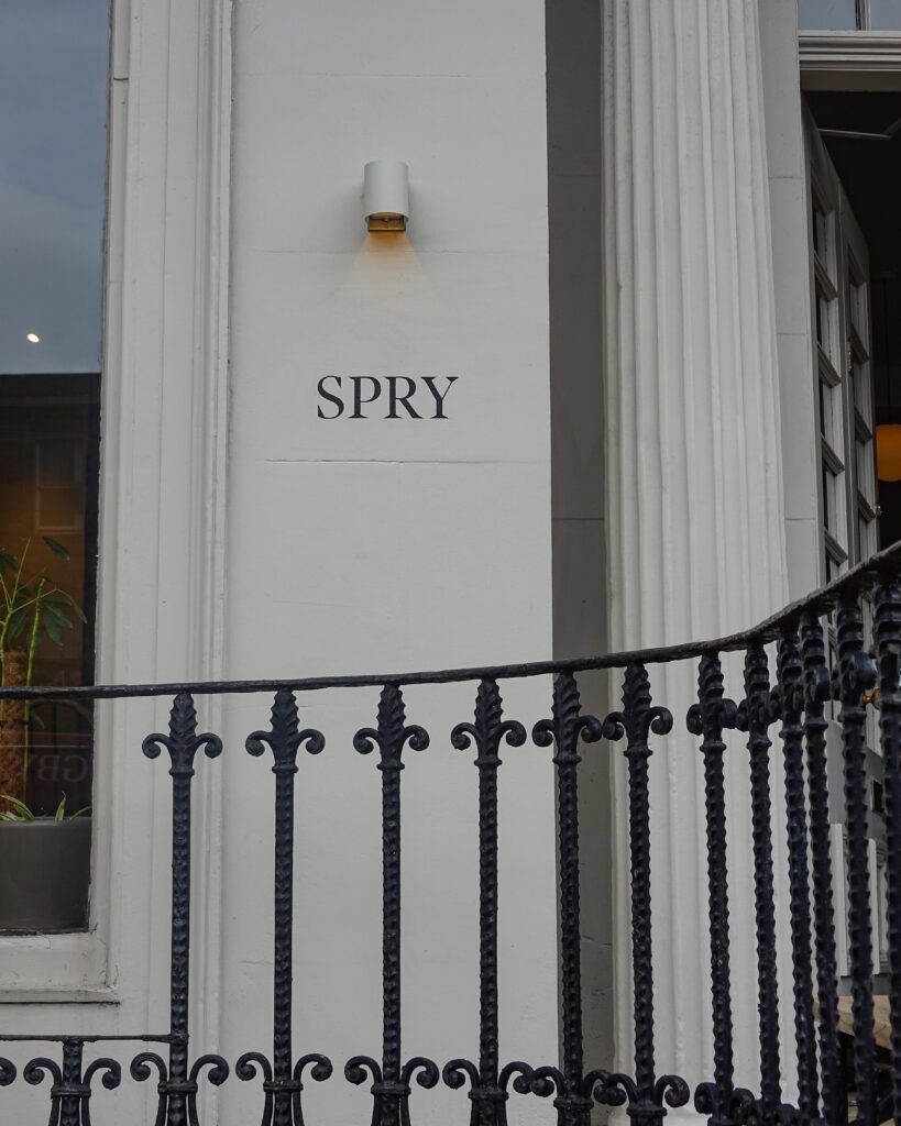 Exterior of spry